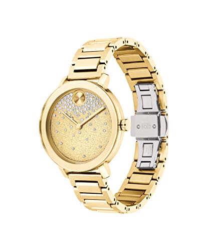 Movado Bold Evolution Women s Swiss Qtz Stainless Steel and Bracelet Casual Watch, Color: Yellow Gold (Model: 3600705)