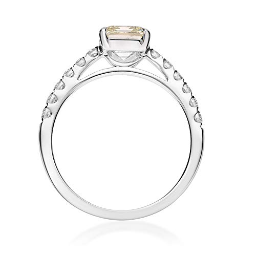 Gin & Grace 14K White Gold Genuine Lab Grown 2.02 ct Diamond Daily Work Wear Jewelry for Women Gifts for Her