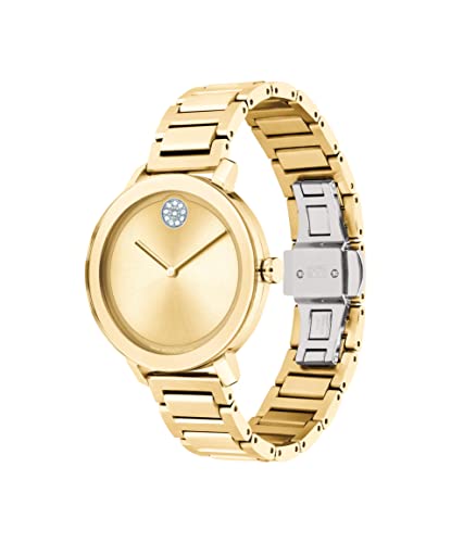 Movado Bold 3600823 Evolution Women s Ionic Light Gold Plated Steel Case and Bracelet Color: Yellow Gold