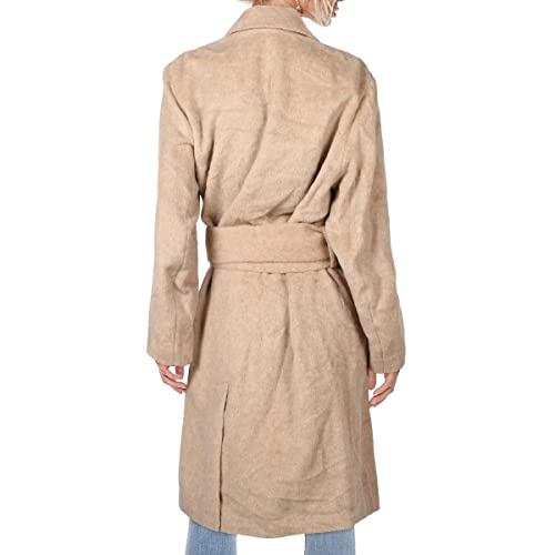 Vince Women s Belted Peak Lapel Coat