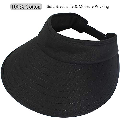 Sun Visor Hats Women Large Brim Summer UV Protection Beach Cap