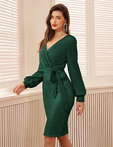 GRACE KARIN Women s Work Pencil Dress Wedding Guest Office Dresses Cocktail Party Long Sleeve