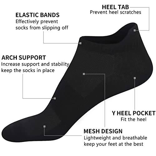 Cozi Foot 10 Pairs Women Ankle Socks Thin Soft Athletic Low Cut Socks With Tab