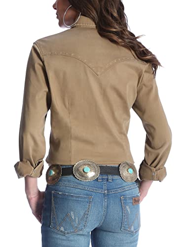 Wrangler Women s Long Sleeve Western Snap Work Shirt