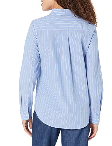 Amazon Essentials Women s Classic-Fit Long-Sleeve Button-Down Poplin Shirt