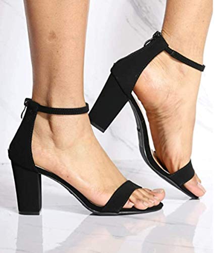 TOP Moda Hannah-1 Fashion Women s Ankle Strap High Heel Sandal Shoes