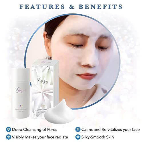 Edelin Radiance Gemstone Bubble Mask (35-50 masks per container) CERAGEM HEALTH & BEAUTY – Radiating, Pore Cleansing & Hydrating Foaming Facial Mask – Pore-Minimizing / Anti-Wrinkle / Clear Complexion – K-BEAUTY: Highly Effective Korean Skincare