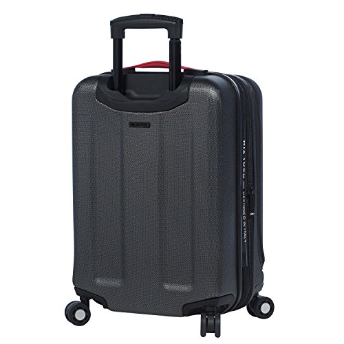 Mia Toro Italy Esotico Hardside Spinner Luggage 3 Piece Set, Red, One Size