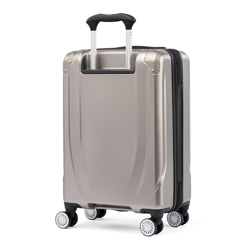 Travelpro Pathways 3 Hardside Expandable Luggage, 8 Spinner Wheels, Lightweight Hard Shell Suitcase 3 Piece Set (21/25/28), Champagne