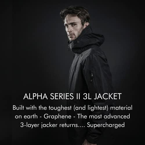 GRAPHENE-X Alpha 3-Layer Shell Jacket | Graphene Integrated Fabric | Waterproof Breathable Lightweight & Abrasion-Resistant