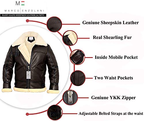 B3 Bomber Jacket Aviator Real Shearling B3 Bomber Jacket Winter