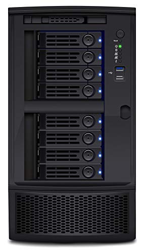 TrueNAS Mini XL+ Compact ZFS Storage Server with 8 + 1 Drive Bays, 32GB RAM, Eight Core CPU, Dual 1/10 Gigabit Network (Diskless)