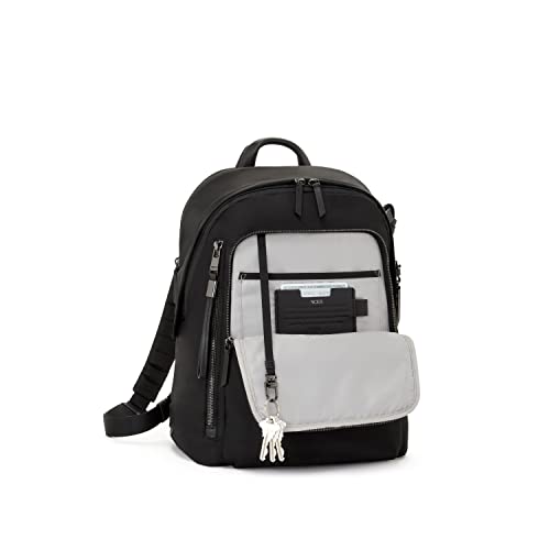 TUMI Voyageur Halsey Backpack - Men s & Women s Backpack for Travel - Laptop Backpack for Everyday Use - Black & Gunmetal