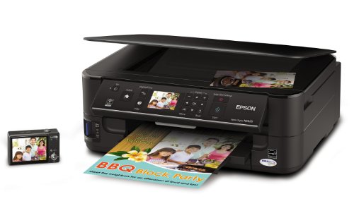 Epson Stylus NX625 Wireless All-in-One Color Inkjet Printer, Copier, Scanner (C11CA70271)