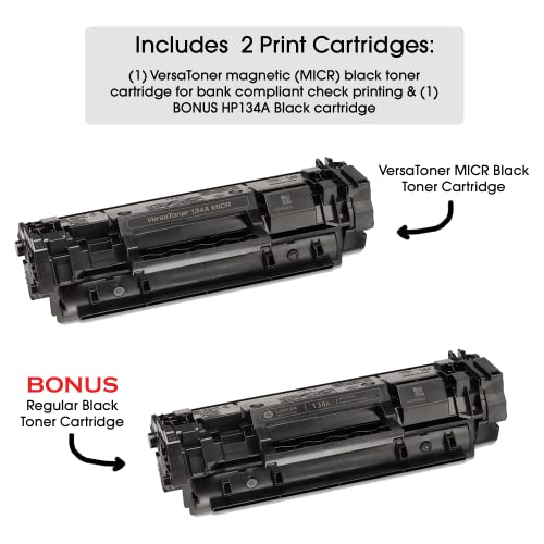 VersaCheck HP Laserjet M209 MXE MICR Check Printer X9 Platinum 5-User Check Printing Software Bundle