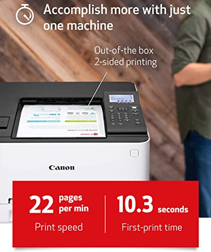 Canon Color imageCLASS LBP622Cdw Wireless Single-Function Laser Printer - Print only - 5-line LCD, 22 ppm, 600 x 600 dpi, 1GB Memory, Auto 2-Sided Printing, 8.5 x 14, Ethernet, BROAG Printer Cable