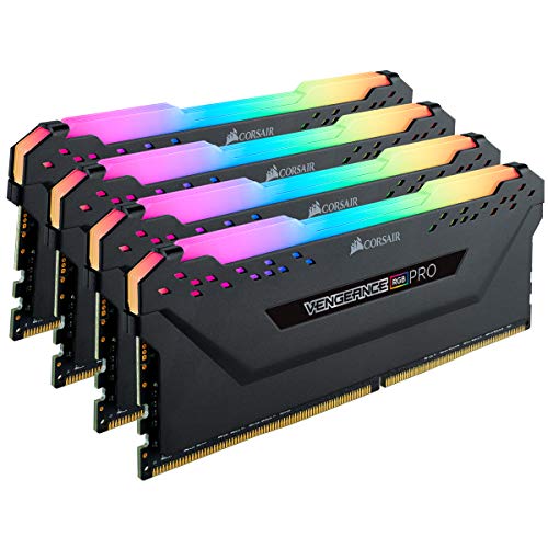 Corsair Vengeance RGB Pro 128GB (4x32GB) DDR4 3200 (PC4-25600) C16 Desktop memory – Black