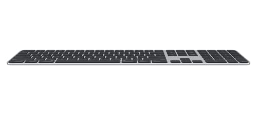 Apple Magic Keyboard with Touch ID and Numeric Keypad: Wireless, Bluetooth, Rechargeable. Works with Mac Computers with Apple Silicon; US English - Black Keys