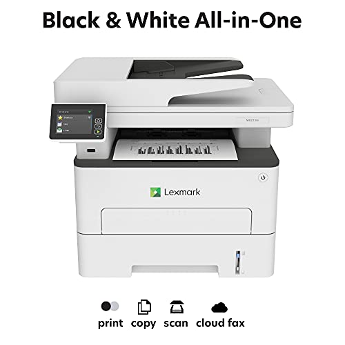 Lexmark MB2236i Black and White All-in-One Printer with Touchscreen, Laser Device with Wireless Networking, Duplex Printing, Mobile-Friendly & Cloud Connection (3-Series)