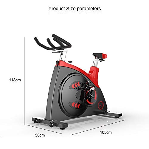 JAHH Mute Leather Belt Commercial Exercise Bike Sports Fitness Bike Household Exercise Bike Gym Only Bicycle