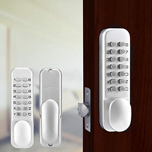 ALREMO HUANGXING - Combination Lock, Fireproof with Flexible Handle Smart Coded Lock Inductive Lock Keypad Door Lock, for Home Hotel Warehouse Office