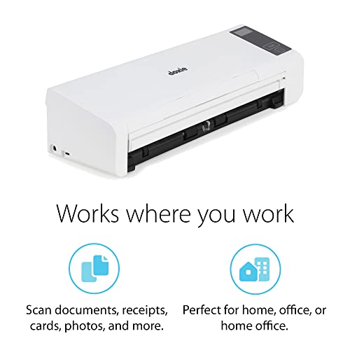 Doxie Pro DX400 - Wired Document Scanner and Receipt Scanner for Home and Office. The Best Desktop Scanner, Small Scanner, Compact Scanner, Duplex Scanner (Two Sided Scanner), for Windows and Mac