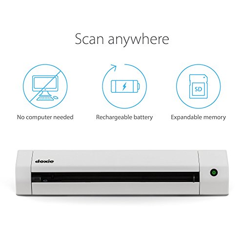 Doxie Go SE - The Intuitive Portable Document Scanner with Rechargeable Battery and Easy Software for Home, Office, or Work from Home