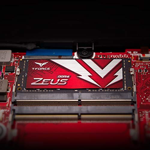 TEAMGROUP T-Force Zeus DDR4 SODIMM 32GB (2x16GB) 3200MHz (PC4-25600) 260 Pin CL16 Laptop OC Memory Module Ram - TTZD432G3200HC16FDC-S01