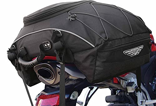 GEARS Navigator Motorcycle Tail Bag | Water Resistant, Anti-Scratch Base, and Durable Luggage for Motorcycle, Sport Bike, and Adventure-Touring Bike