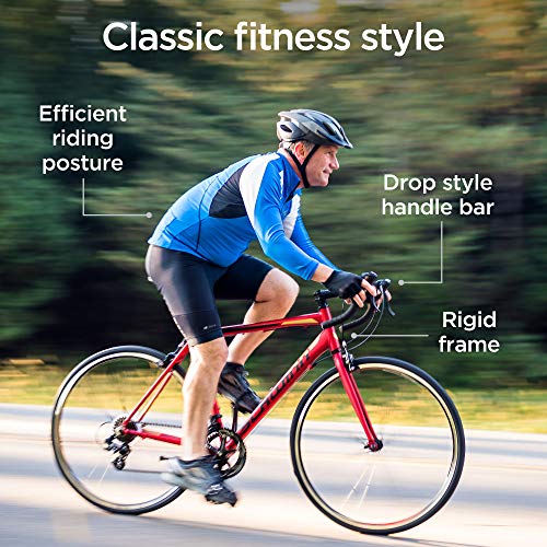 Schwinn Volare Mens and Womens Hybrid Road Bike, 28-Inch Wheels, Lightweight Aluminum Frame, Multiple Colors