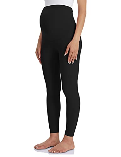 Buttergene Women s Maternity Leggings over the Belly Pregnancy Active Wear Workout Yoga Tights Pants