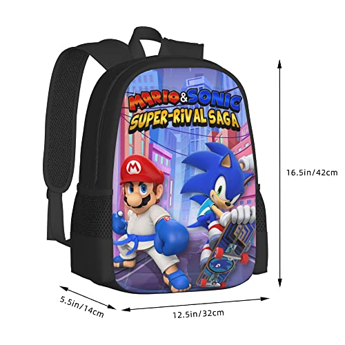 The Super Mario School Bag Travel Laptop Backpack Hiking Daypacks Shoulder Bag Briefcase Business Computer Backpack