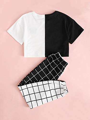 SOLY HUX Girl s 2 Piece Outfits Cute Crop Tops and Pants Set Butterfly Summer Preppy Summer Clothes