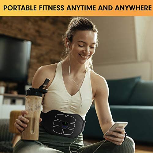 MarCoolTrip MZ ABS Stimulator,Ab Machine,Abdominal Toning Belt Workout Portable Ab Stimulator Home Office Fitness Workout Equipment for Abdomen