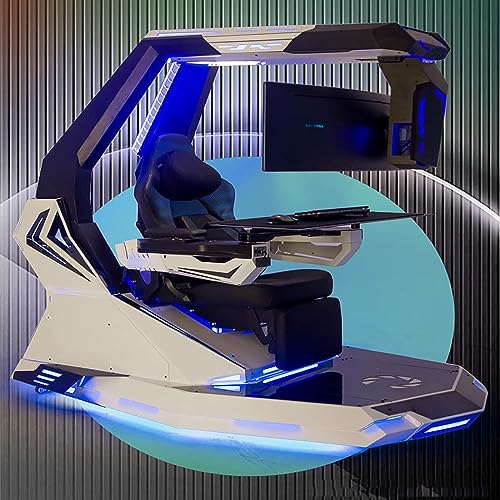 Luxury Zero Gravity Gaming Chair, Ergonomic Regulatory E-Sports Chair, Computer Cockpit Chair, Boss Office Chair, with Massage + Pedals