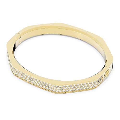 Swarovski Dextera Crystal Bangle Bracelet Jewelry Collection, Gold Tone Finish