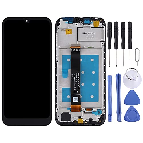 Screen Replacement for Huawei Y5 (2019) Mobile Phone LCD Display Touch Digitizer Assembly Glass Repair with Tools(Black with Frame)