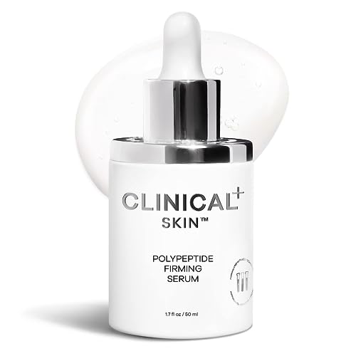 Clinical Skin Polypeptide Firming Serum, for Fine Lines and Wrinkles, Anti-Aging Serum, Antioxidants, Hyaluronic Acid, Night and Day, 1.7 Ounces, Pack of 2