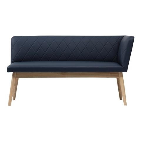 Pioni Couch L Navy X Natural (W1350× D537 × H740)