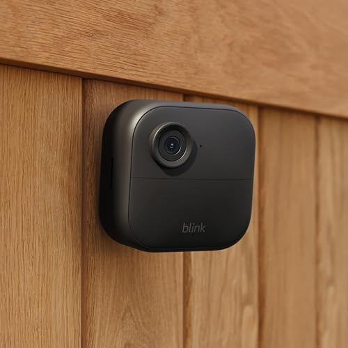 Blink Outdoor 4 (4th Gen) cameras + Wired Floodlight Camera + Video Doorbell – HD live view, motion detection, two-way talk, weather resistant, set up in minutes, Works with Alexa