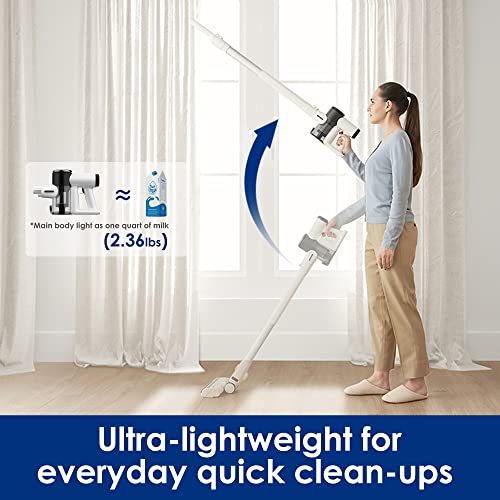 Tineco Pure ONE Air Pet Cordless Smart Vacuum Cleaner, Super Lightweight Stick Vacuum, Ideal for Pet Hair, Handheld Vac with Multi-Attachments, Ultra-Quiet, Install-Free Charging Dock