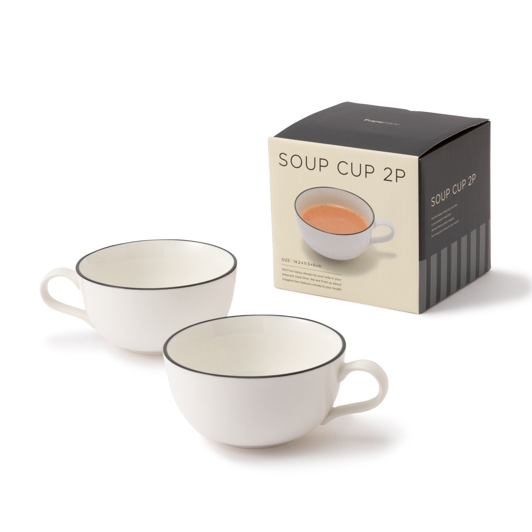 Ordi Soup Cup 2P Wh