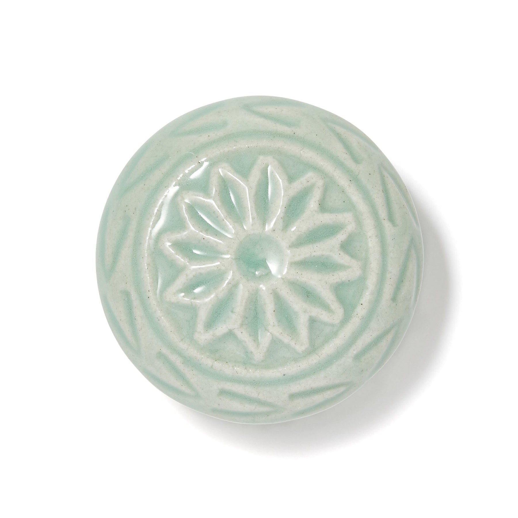 Knob Ceramic Sculpture Mint Green