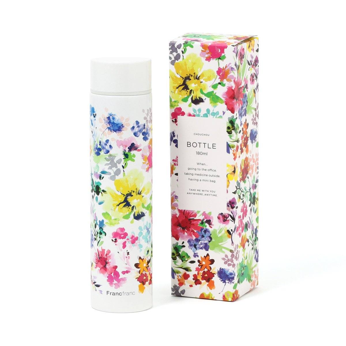 Chouchou Bottle 180Ml Flower White