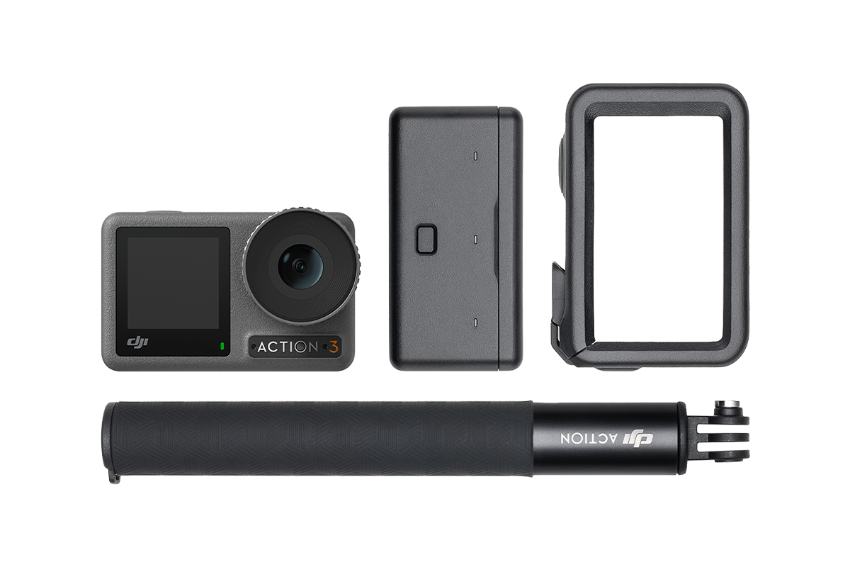 DJI Osmo Action 3 Adventure Combo Action Camera 4K Waterproof for vlogs Youtube