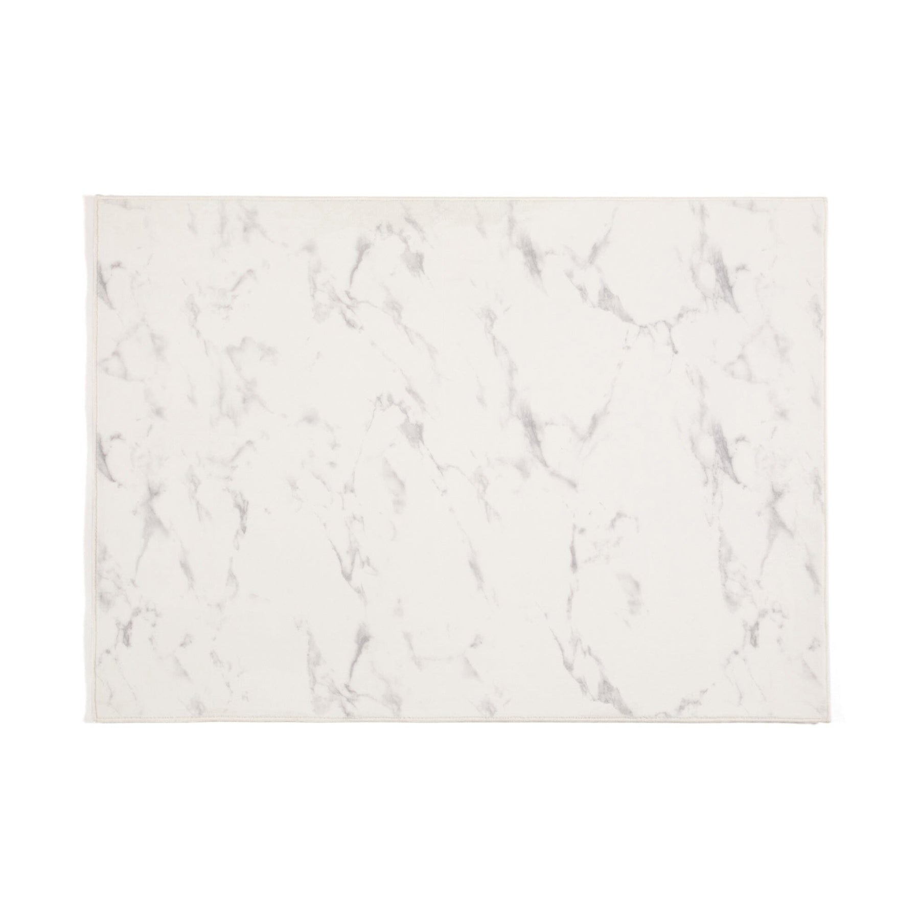 Design Print Rug Marble S 1400 X 1000 White