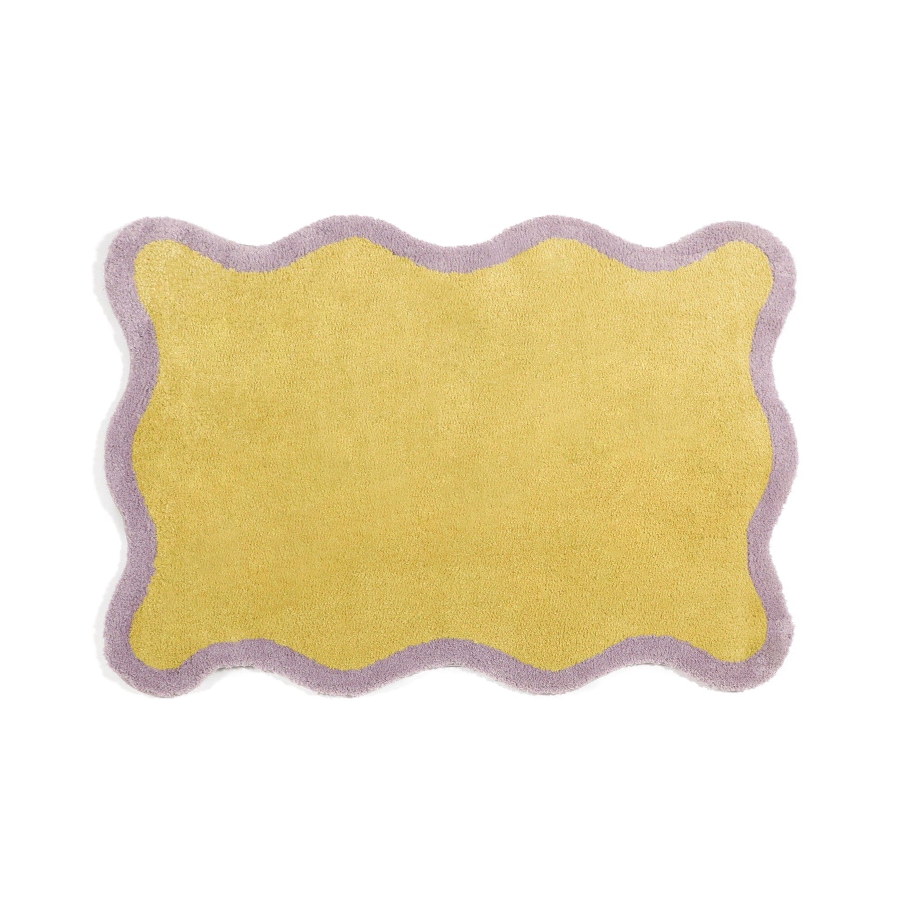 Wave Frame Rug S 1400 X 1000 Yellow X Purple