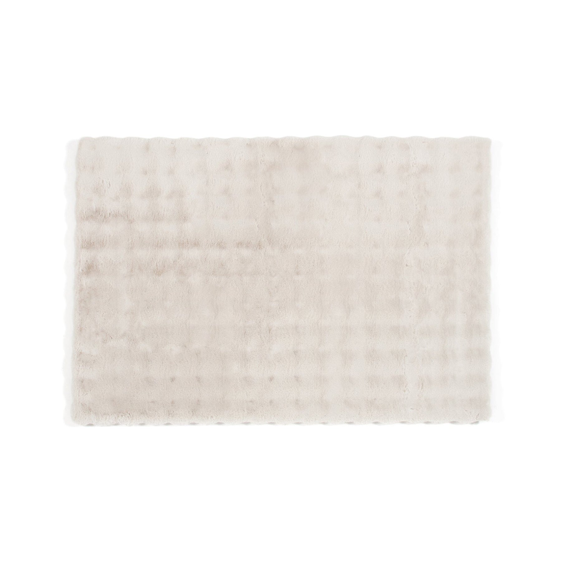 Pokomoko Fur Memory Foam Rug S 1400 X 1000 Gray X Beige