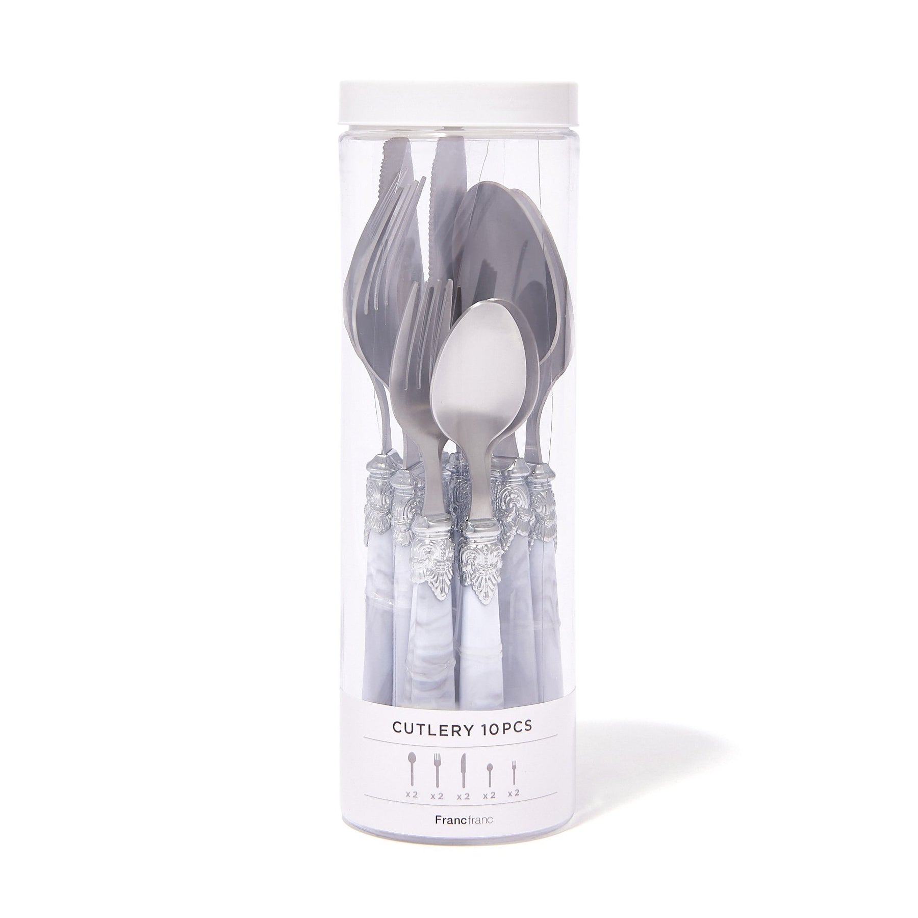 Cutlery 10Pcs Marble