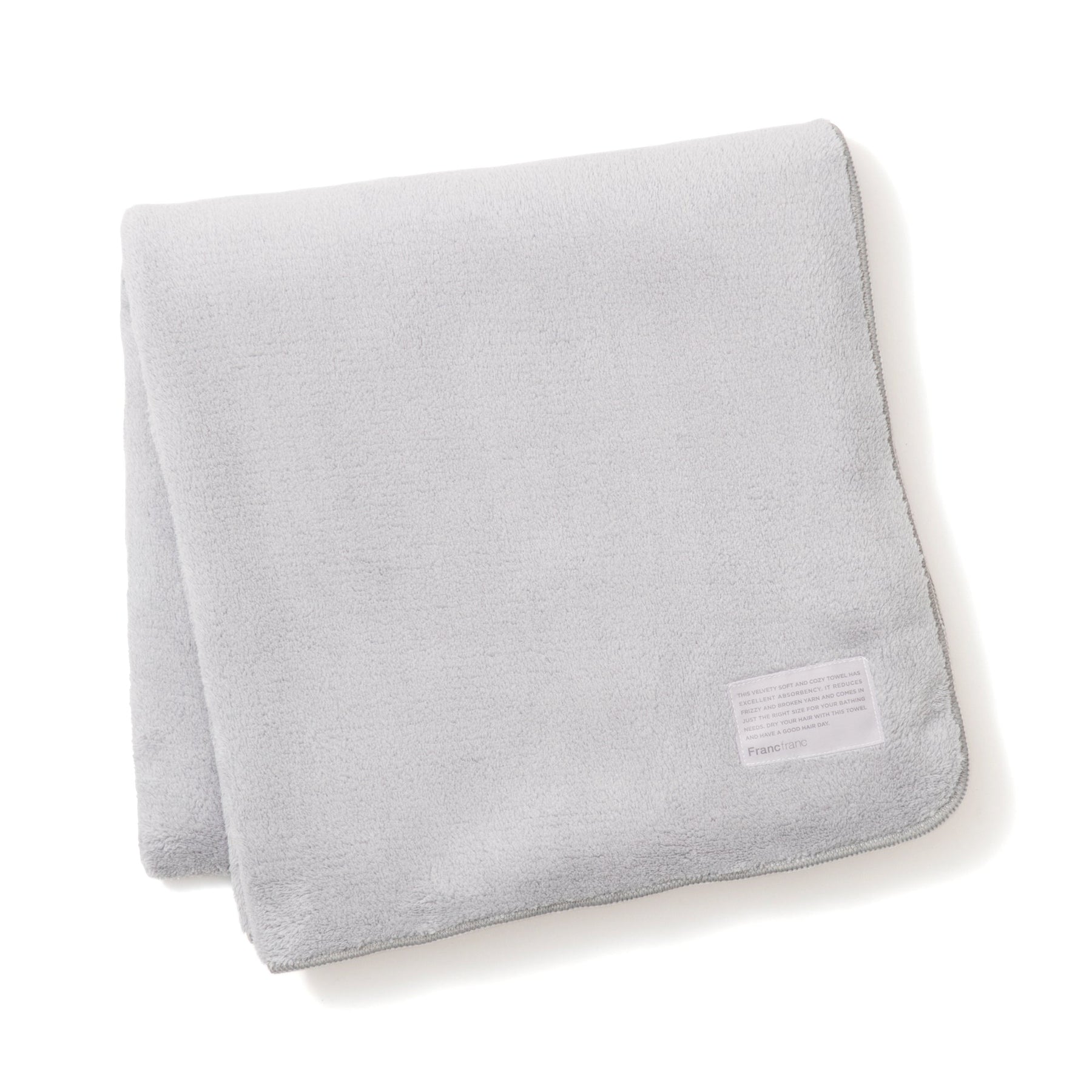 Microfiber Bath Towel Plain Gray